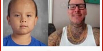 Photo of missing boy Zidane Wavey, 6, and his grandfather Norman Lecoy, 42, from North Cowichan, British Columbia.