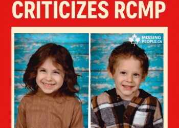 Photo of missing children Lilly and Jack Sullivan, ages six and four, from Lansdowne Station, Nova Scotia.