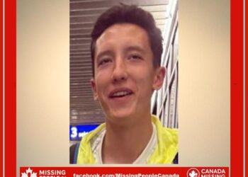 Photo of missing person Adam, age 18, from Oakville, Ontario.