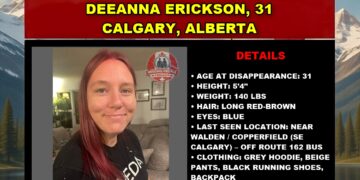 MISSING PERSON CANADA RELEASE