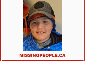 Photo of missing boy Kelston Ballantyne, age 12, from Prince Albert, Saskatchewan.