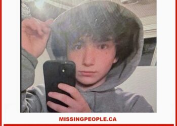 Photo of missing boy Jonathan Kennedy, age 15, from Moncton, New Brunswick.