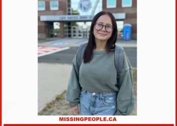 Photo of missing girl Olivia Gorman, age 14, from Fredericton, New Brunswick.