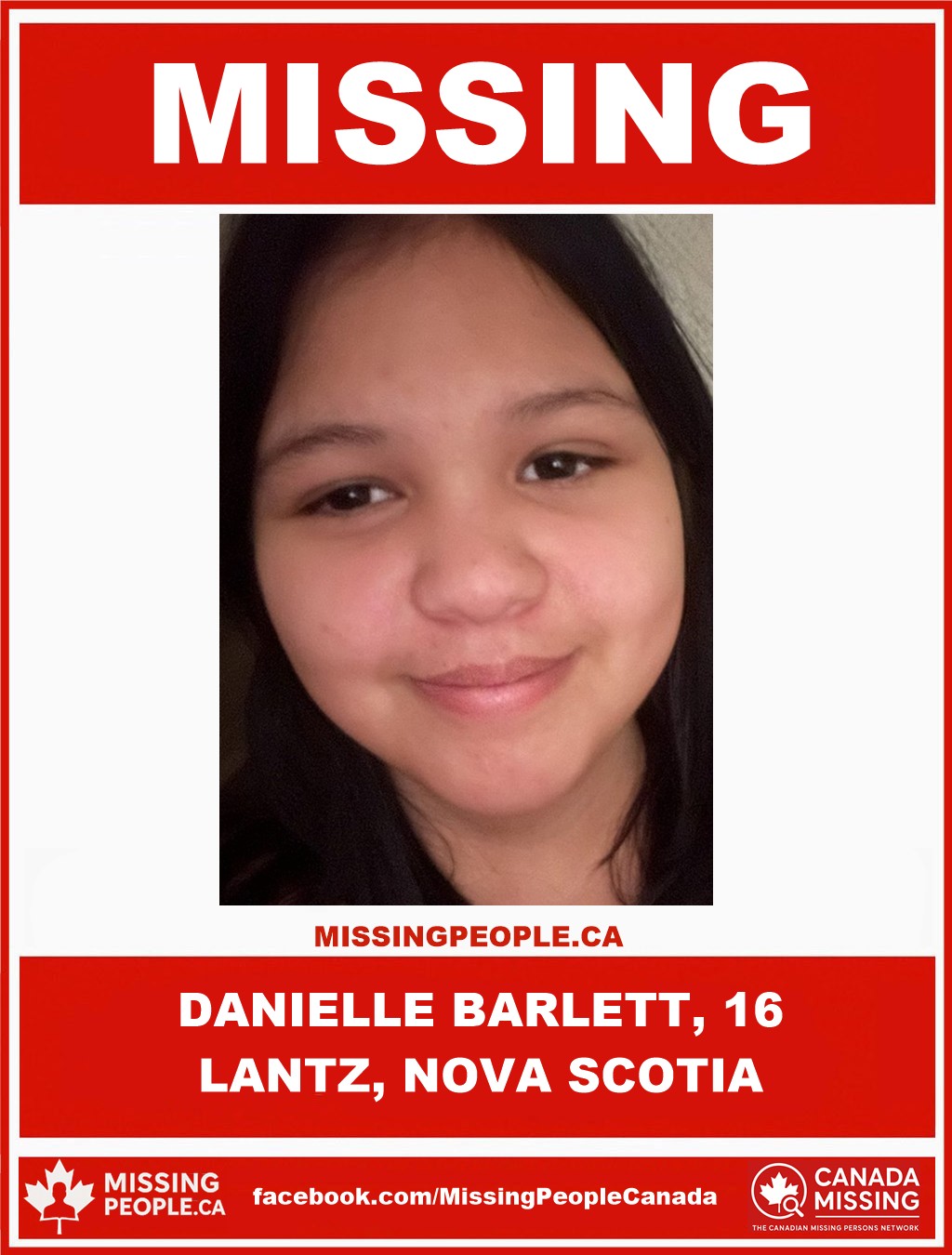 MISSING PERSON CANADA RELEASE