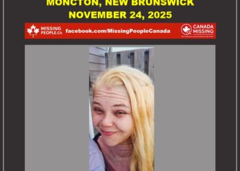 Photo of missing woman Sara Morton, age 33, from Moncton, New Brunswick.