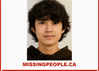 Photo of missing boy Jayden Raphaël-Charlish, age 15, from Masteuiatsh, Quebec.