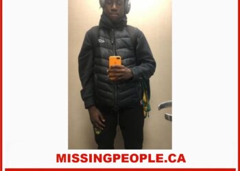 Photo of missing boy Aka William Tano, age 14, from Ottawa, Ontario.