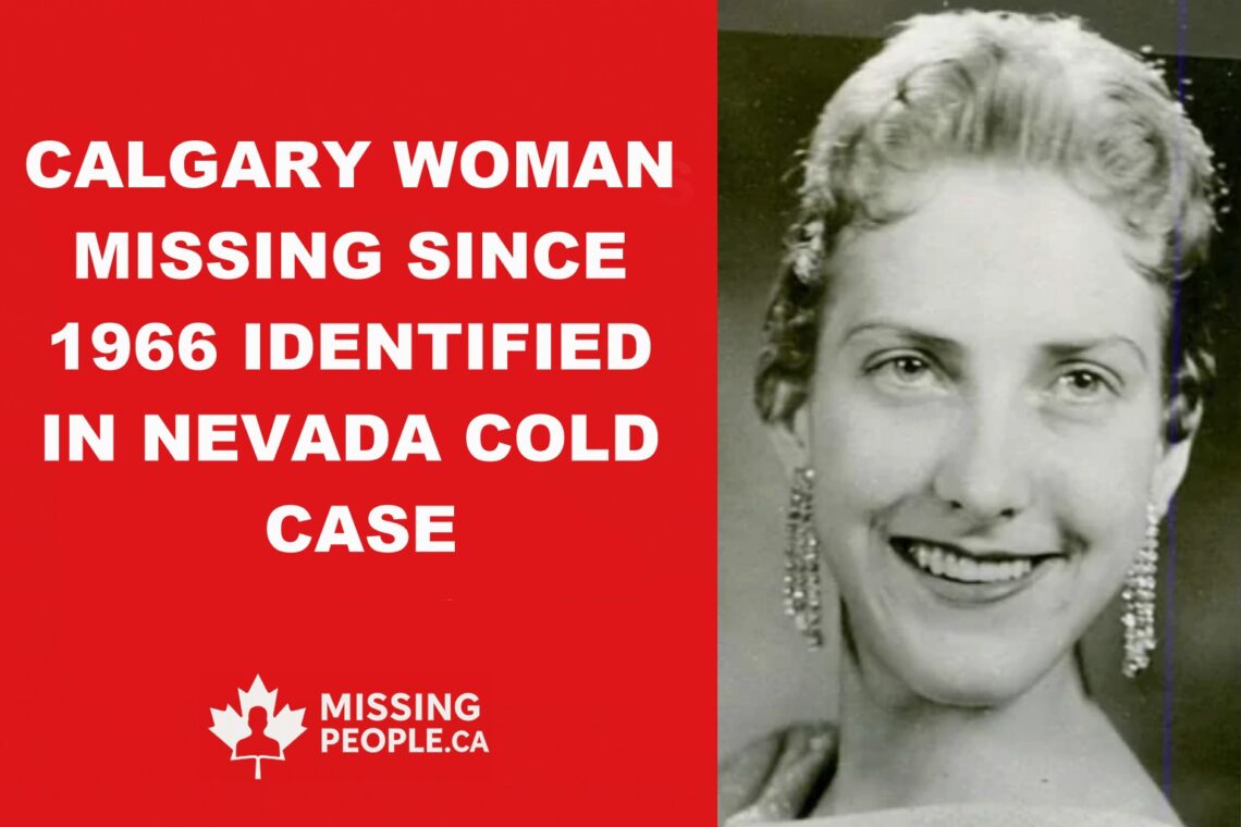 Photo of Anna Sylvia Just, Calgary woman identified 55 years after her murder in Nevada.