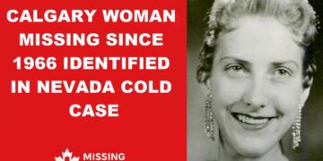 Photo of Anna Sylvia Just, Calgary woman identified 55 years after her murder in Nevada.