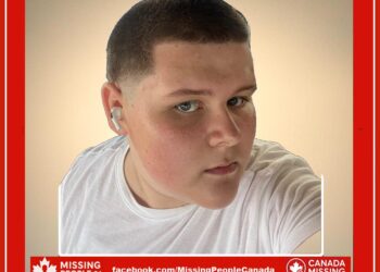 Photo of missing 14-year-old boy Preston from Brampton, Ontario.
