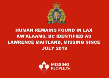 MISSING PERSON CANADA RELEASE