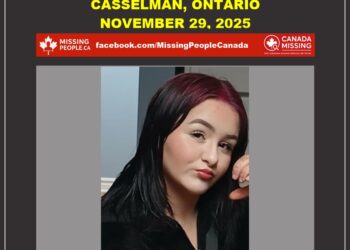 Photo of missing 12-year-old girl Aevahleena Neveu, medium build, dark brown hair, from Casselman, Ontario.