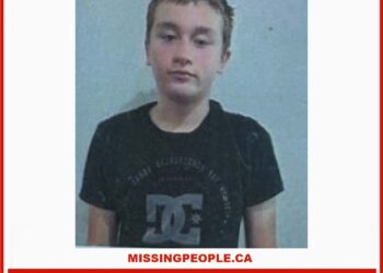 Photo of missing boy Arlow Pinette, age 13, from Red Deer, Alberta.