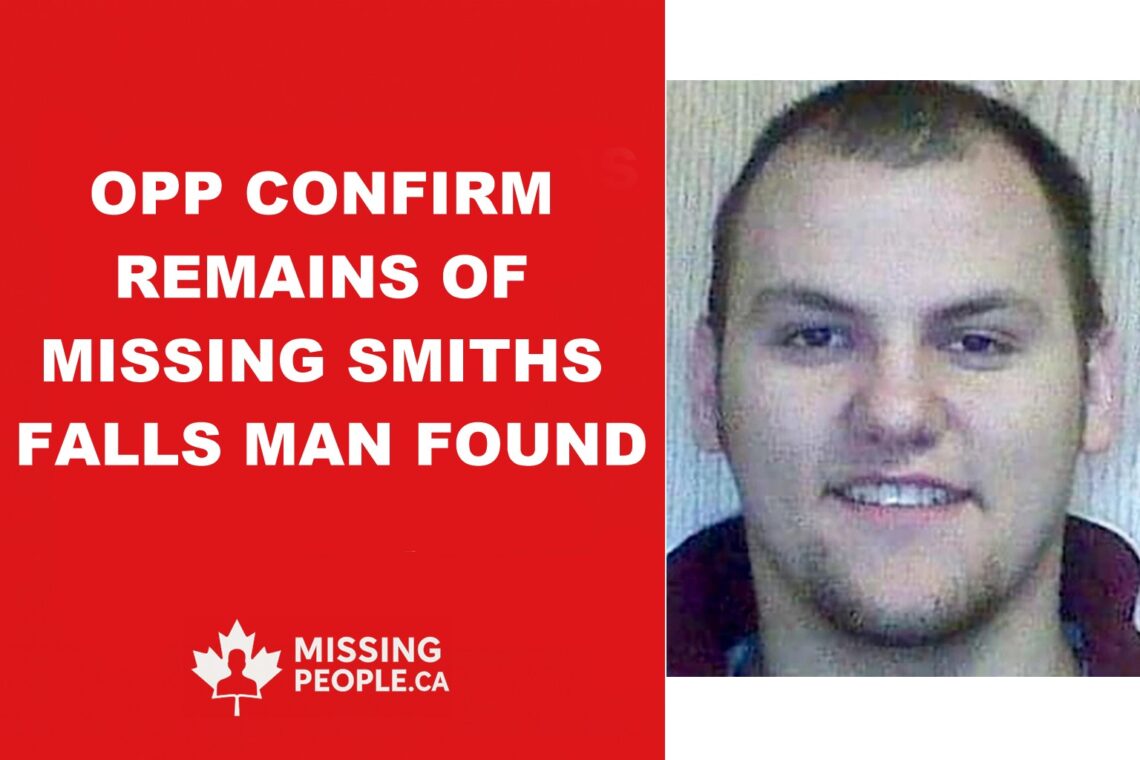Photo of missing man Robbie Thomson, 34, from Smiths Falls, Ontario