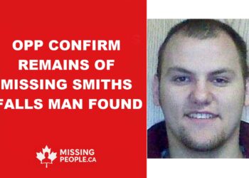 Photo of missing man Robbie Thomson, 34, from Smiths Falls, Ontario
