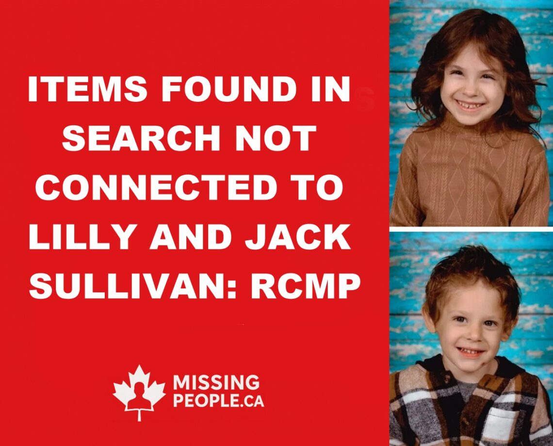Photo of missing children Lilly Sullivan, 6, and Jack Sullivan, 4, from Lansdowne, Nova Scotia.