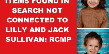 Photo of missing children Lilly Sullivan, 6, and Jack Sullivan, 4, from Lansdowne, Nova Scotia.