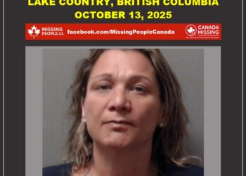 Photo of missing woman Natalie "Chantelle" Taylor, age 45, from Lake Country, British Columbia.