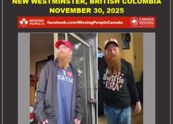 Photo of missing man Navada, age 50, from New Westminster, British Columbia.