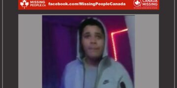Photo of missing youth Joshua, age 15, from Toronto, Ontario.