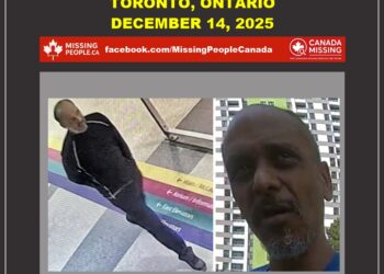 Photo of missing person Gregson, age 44, from Toronto, Ontario.