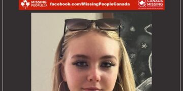 Photo of missing girl Grace, age 14, from Moncton, New Brunswick