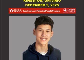 Photo of missing Métis youth Elijah, age 16, from Kingston, Ontario.