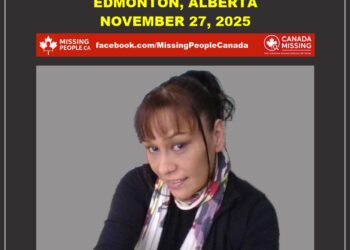 Missing woman Jody August, 47, long brown hair, brown eyes, last seen in Edmonton, Alberta