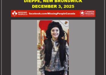 Photo of missing female teen Tia Calam, age 14, from Dieppe, New Brunswick.