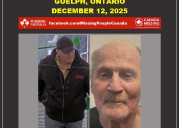 Photo of missing senior man Gordon, age 71, from Guelph, Ontario.