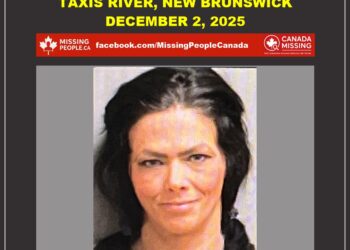 Photo of missing woman Angela Marie Murray, age 47, black hair, blue eyes, from Taxis River, New Brunswick.