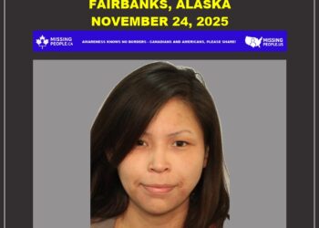 Photo of missing Alaska Native woman Caroline Gray, age 31, from Fairbanks, Alaska.