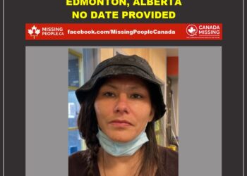 Photo of missing woman Ashley Reid, age 42, from Edmonton, Alberta.