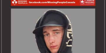 Photo of missing man Isiah Etherington, age 21, from Fredericton, New Brunswick.
