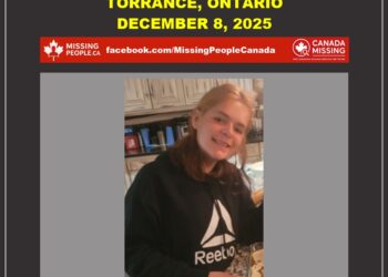 Photo of missing female teen Aliya Degeit, age 15, from Torrance, Ontario