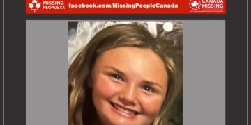 Photo of missing female child Chloe Smith, age 12, from St Paul, Alberta