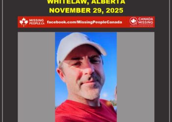 Photo of missing man Robert Ramsey, age 47, from Whitelaw, Alberta.