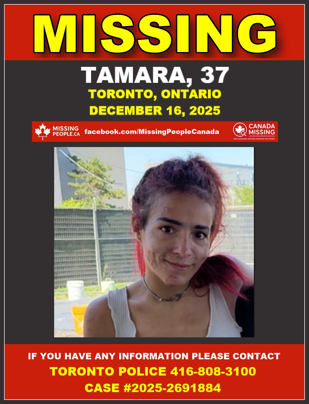 Photo of missing person Tamara, age 37, from Toronto, Ontario