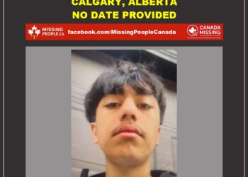 Photo of missing male teen Sohrab, age 16, from Calgary, Alberta.