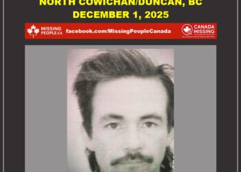 Photo of missing man Andrew Olesen, age 37, from North Cowichan/Duncan, British Columbia.