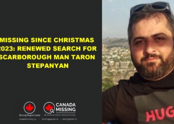 Photo of missing man Taron Stepanyan, age 42, from Scarborough, Toronto.