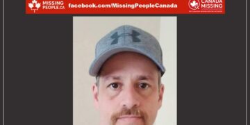 Photo of missing man Bradley, age 53, from Thunder Bay, Ontario