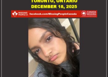 Photo of missing youth Bareerah, age 13, from Toronto, Ontario.