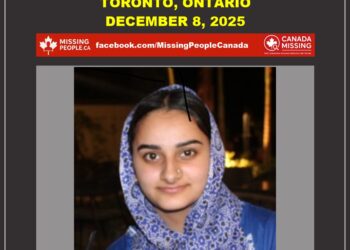 Photo of missing person Huda, age 18, from Toronto, Ontario.