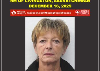 Photo of missing woman Evette, age 63, from RM of Livingston, Saskatchewan