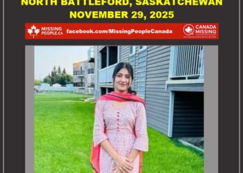 Photo of missing woman Hardeep Kaur, age 20, from North Battleford, Saskatchewan.