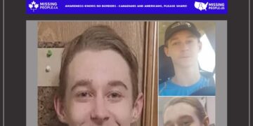 Photo of missing teen Gabriel Skylar Ehrmin, age 15, from Mukilteo, Washington (blonde hair, blue eyes, black Pikachu hoodie).