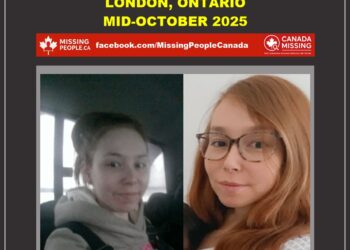 Photo of missing woman Amber McLeod, age 36, Indigenous, auburn hair, from London, Ontario.