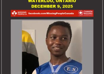 Photo of missing male child Elijah, age 11, from Waterloo, Ontario