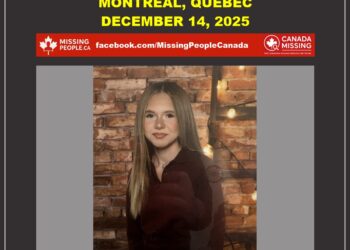 Photo of missing female teen Kim Dufour, age 15, from Montréal (Mercier—Hochelaga-Maisonneuve), Quebec (long light brown hair, smiling, wearing maroon polo shirt).